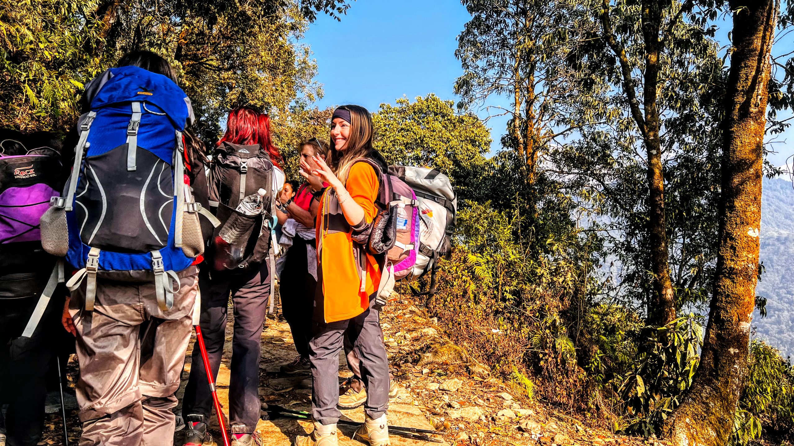 People enjoying Mardi Himal Trek with Hiking Himalayas in the route
