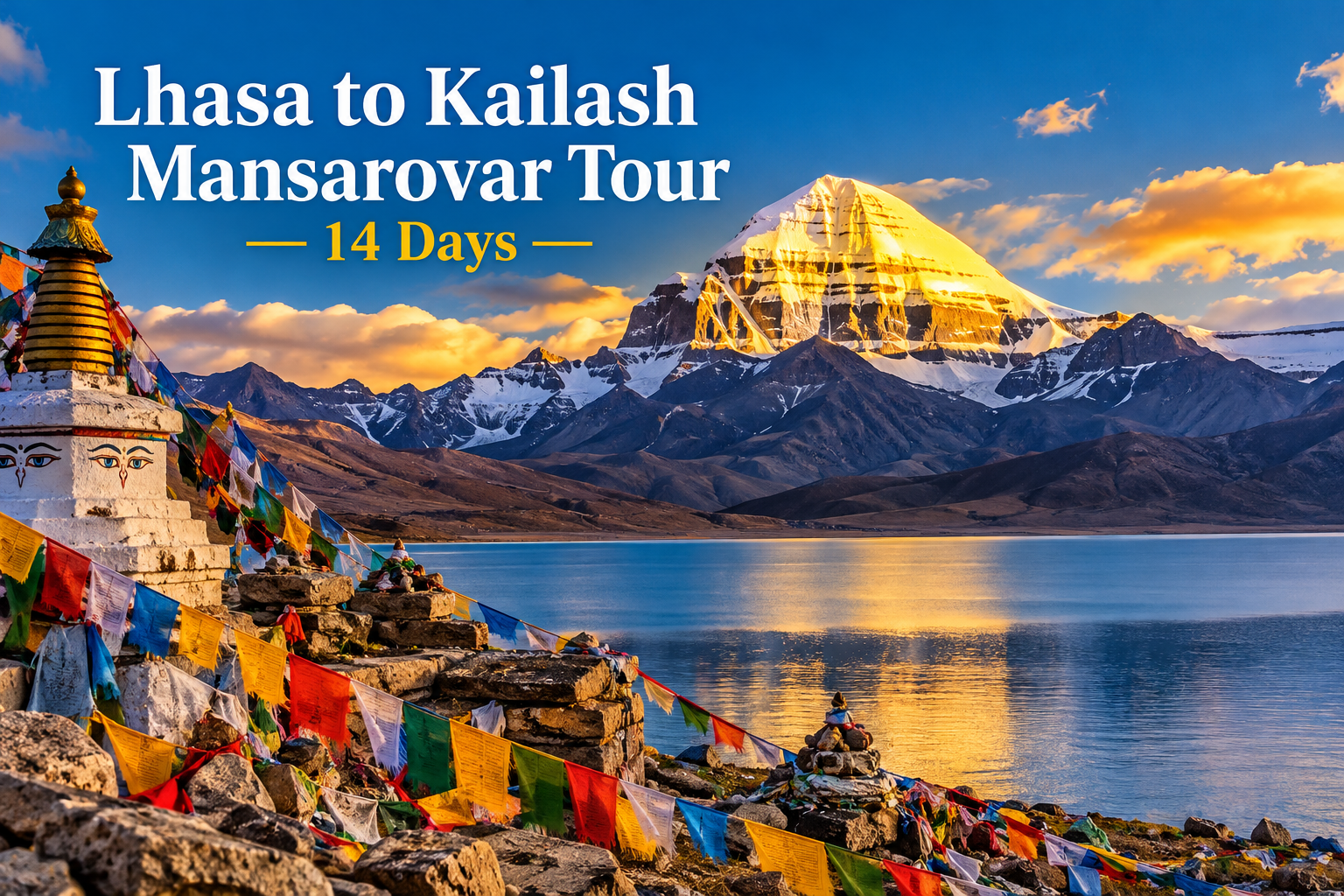 Lhasa to Kailash Mansarovar Tour – 14 Days, Mount Kailash and Lake Mansarovar